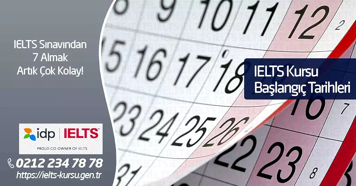 ielts kursu başlangıç tarihleri