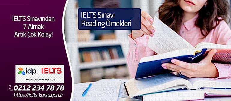 ielts reading sınav örnekleri